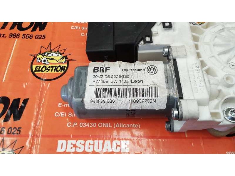 Recambio de elevalunas trasero izquierdo para seat leon (1p1) reference referencia OEM IAM 1K0959703N 1K0959703N 