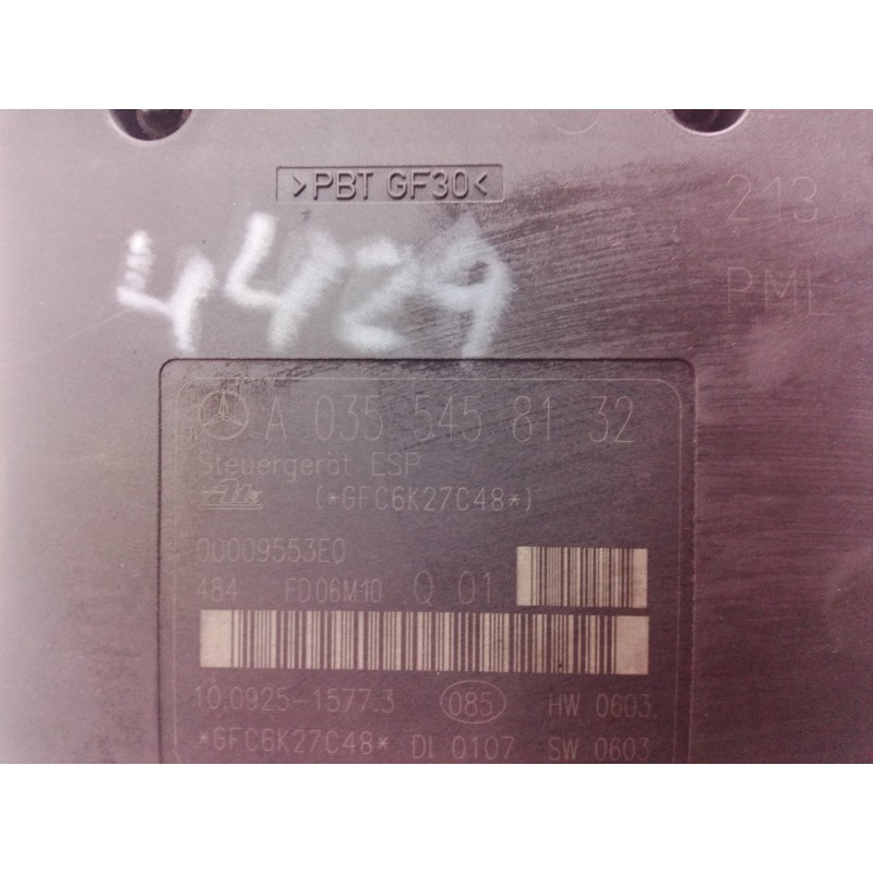 Recambio de abs para mercedes-benz clase clk (w209) coupe 320 cdi (209.320) referencia OEM IAM A0355458132 A0355458132 A00543144