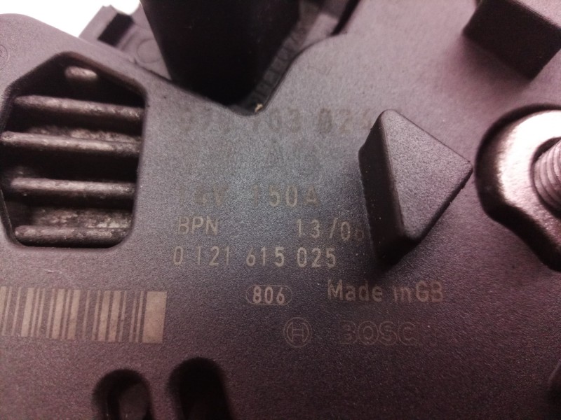 Recambio de alternador para volkswagen touareg (7la) tdi r5 referencia OEM IAM 070903024F 070903024 0121615025