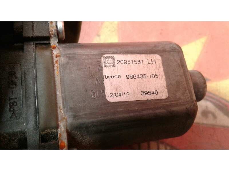 Recambio de elevalunas delantero izquierdo para opel astra j sports tourer sport referencia OEM IAM 20951581 20951581 