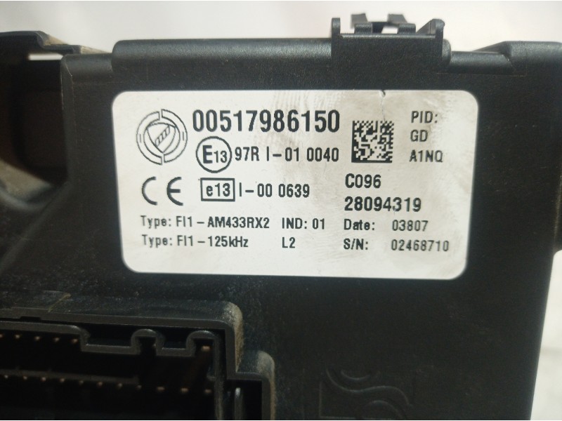 Recambio de caja reles / fusibles para fiat punto (199) easy referencia OEM IAM 00517986150 00517986150 28094319