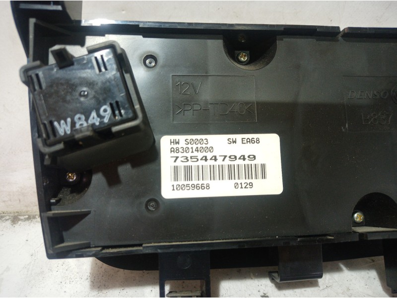 Recambio de mando climatizador para fiat punto (199) easy referencia OEM IAM 735447949 735447949 A83014000
