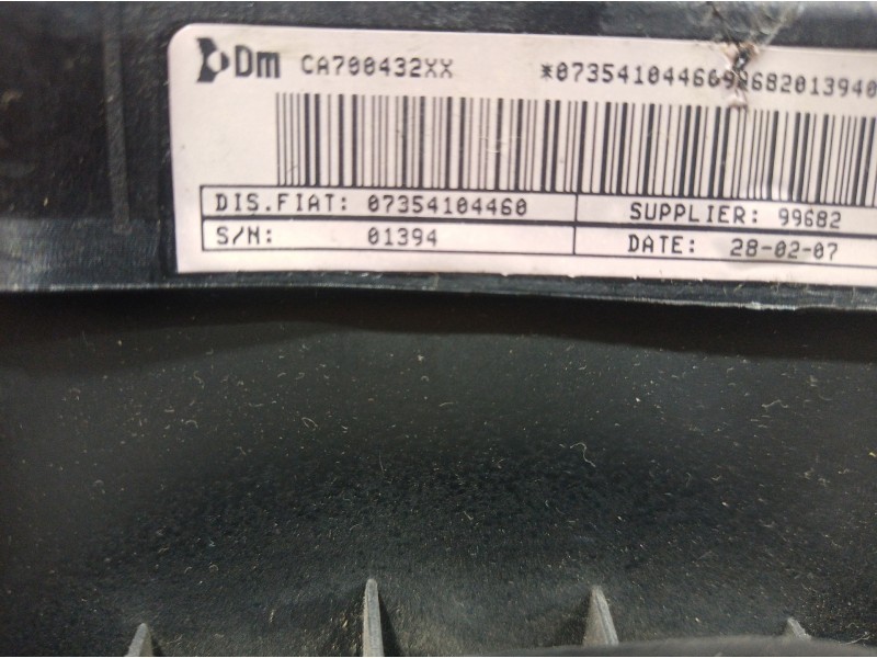 Recambio de airbag volante para fiat punto (199) easy referencia OEM IAM 07354104460 07354104460 07354104460