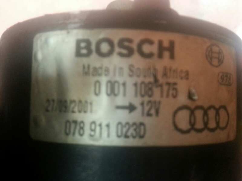 Recambio de motor arranque para audi a4 berlina (8e) 2.4 v6 30v cat (bdv) referencia OEM IAM 0001108175 078911023D 