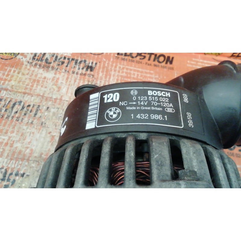 Recambio de alternador para bmw serie 3 berlina (e46) 2.5 24v cat referencia OEM IAM 0123515022 14329861 