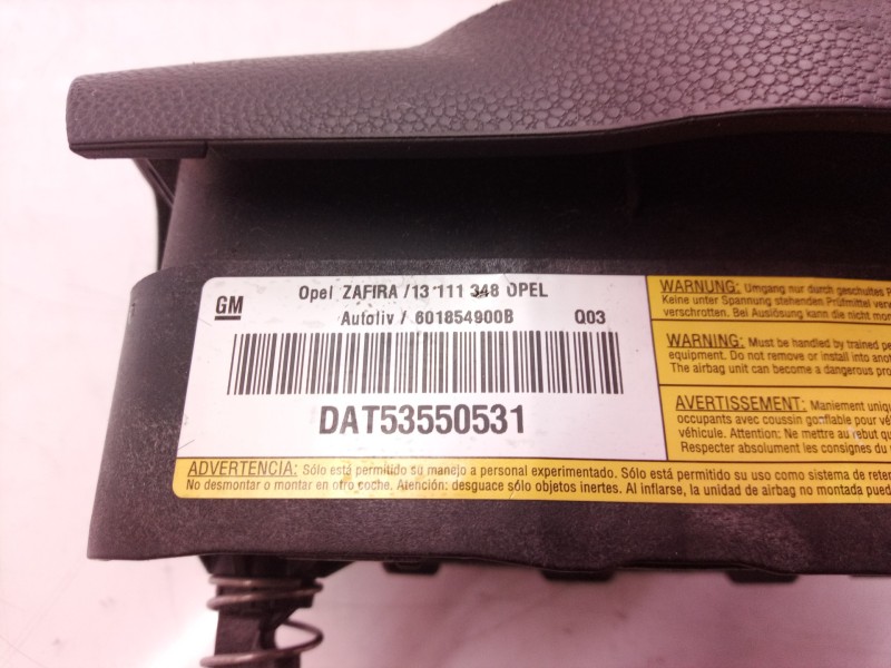 Recambio de airbag volante para opel zafira b cosmo referencia OEM IAM   
