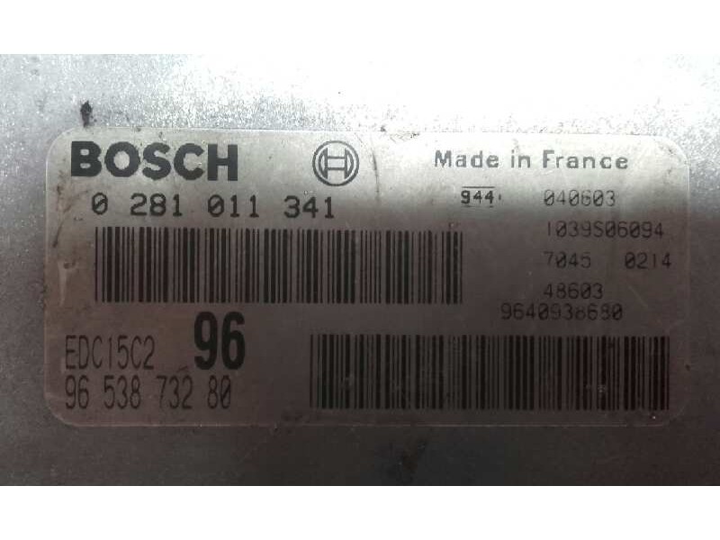 Recambio de centralita motor uce para peugeot 307 (s1) xr referencia OEM IAM 0281011341 9653873280 