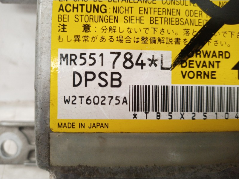 Recambio de centralita airbag para mitsubishi montero (v60/v70) 3.2 di-d avance (5-ptas.) referencia OEM IAM MR551784 MR551784 M