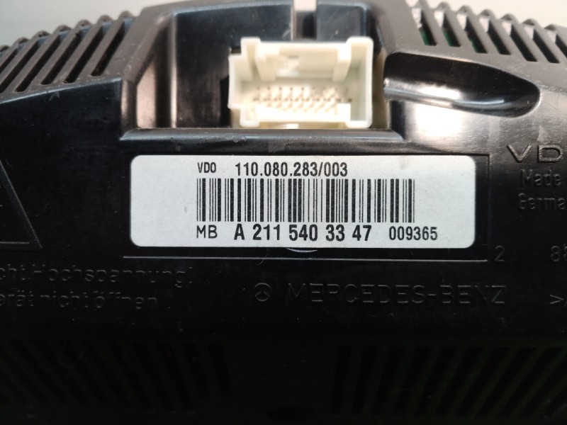 Recambio de cuadro instrumentos para mercedes-benz clase e (w211) berlina e 220 cdi (211.006) referencia OEM IAM A2115403347 A21