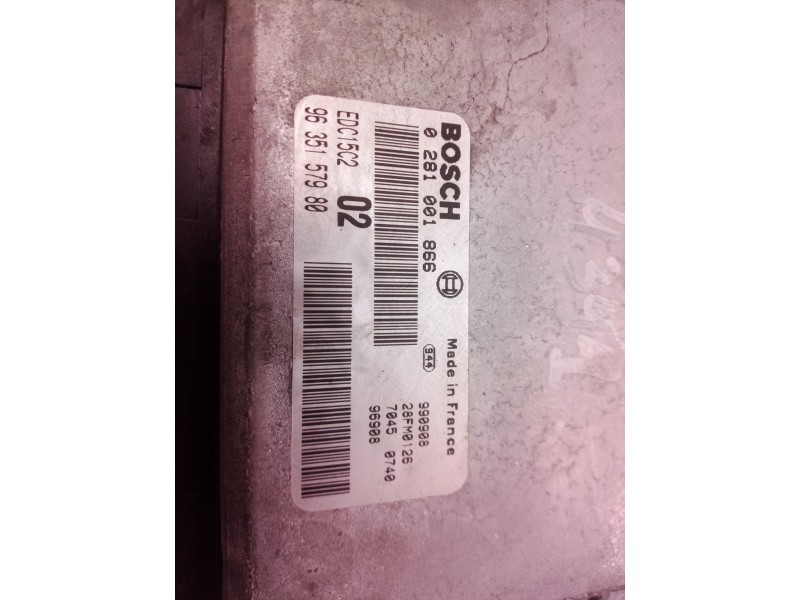 Recambio de centralita motor uce para peugeot 206 berlina xr referencia OEM IAM 0281001866 0281001866 9635157980