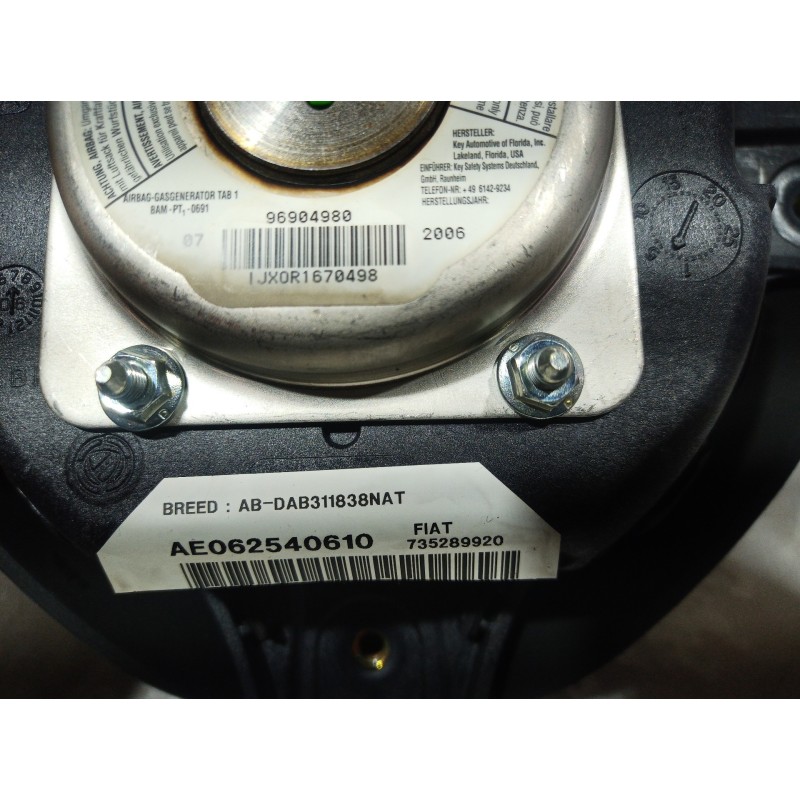 Recambio de airbag volante para alfa romeo 147 (190) 1.9 jtd 120 collezione referencia OEM IAM 96904980 96904980 735289920