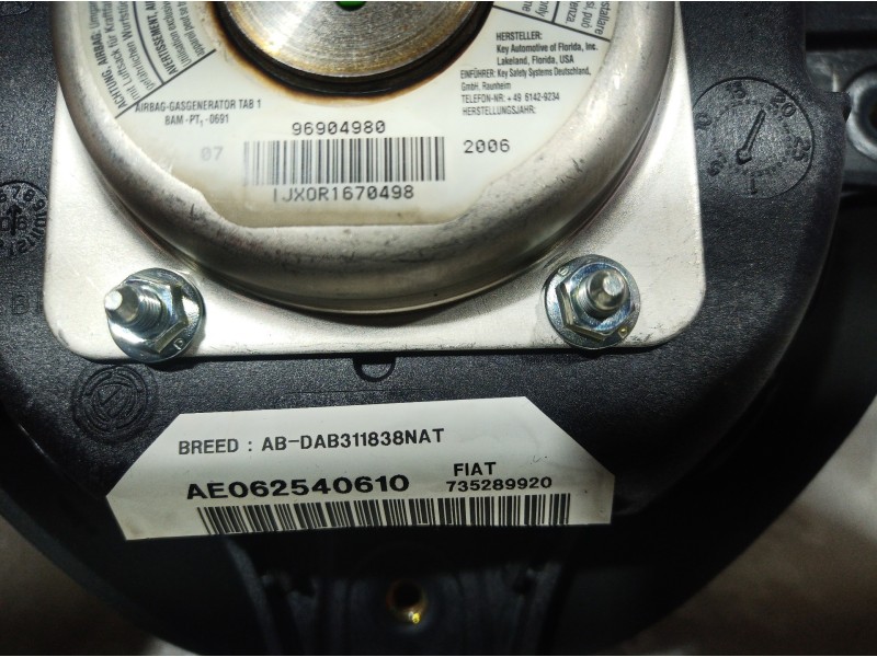 Recambio de airbag volante para alfa romeo 147 (190) 1.9 jtd 120 collezione referencia OEM IAM 96904980 96904980 735289920