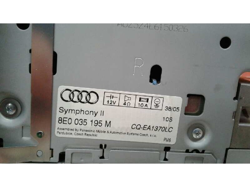 Recambio de sistema audio / radio cd para audi a4 avant (8e) 3.0 tdi quattro referencia OEM IAM 8E0035195M 8E0035195M CQEA1370LC