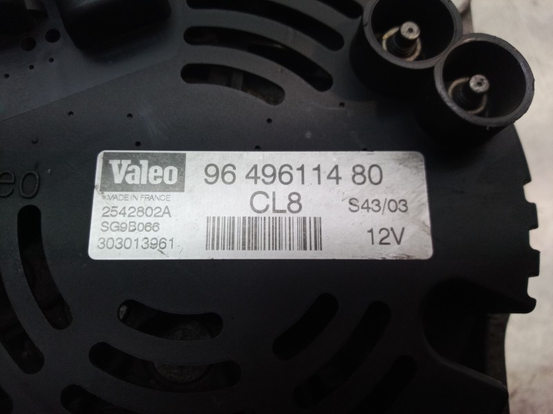 Recambio de alternador para peugeot 307 cc (s1) 2.0 referencia OEM IAM 9649611480 9649611480 9649611480