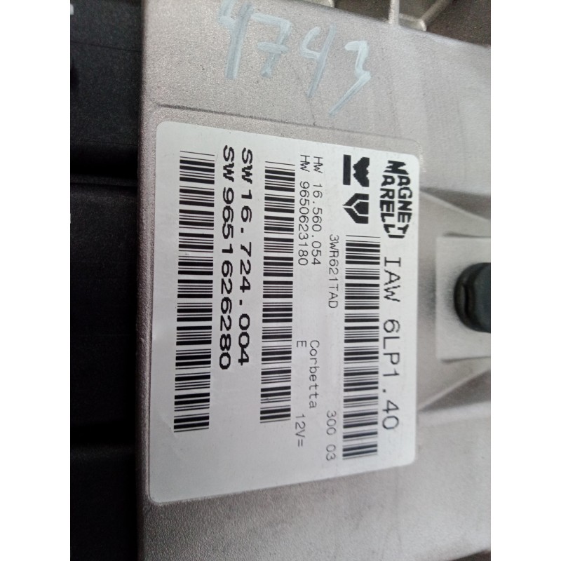 Recambio de centralita motor uce para peugeot 307 cc (s1) 2.0 referencia OEM IAM 9651626280 9651626280 SW16724004