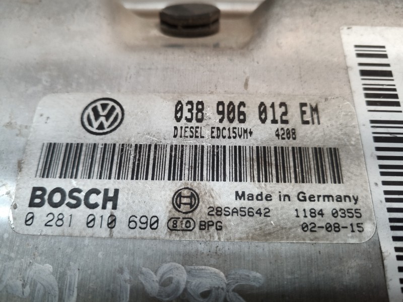 Recambio de centralita motor uce para seat ibiza (6l1) 1.9 sdi referencia OEM IAM 038906012EM 0281010690 038906012EM