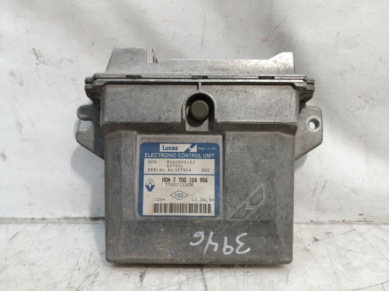 Recambio de centralita motor uce para renault kangoo (f/kc0) 1.9 diesel referencia OEM IAM HOM7700104956 R04080012J 7700111206