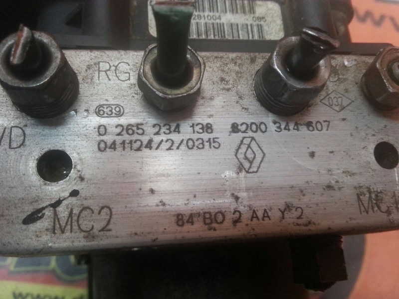 Recambio de abs para renault scenic ii 1.9 dci diesel referencia OEM IAM 0265234138 8200344607 84B02AAY2