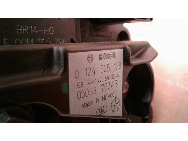 Recambio de alternador para dodge caliber s referencia OEM IAM 0124525128 05033757AB 