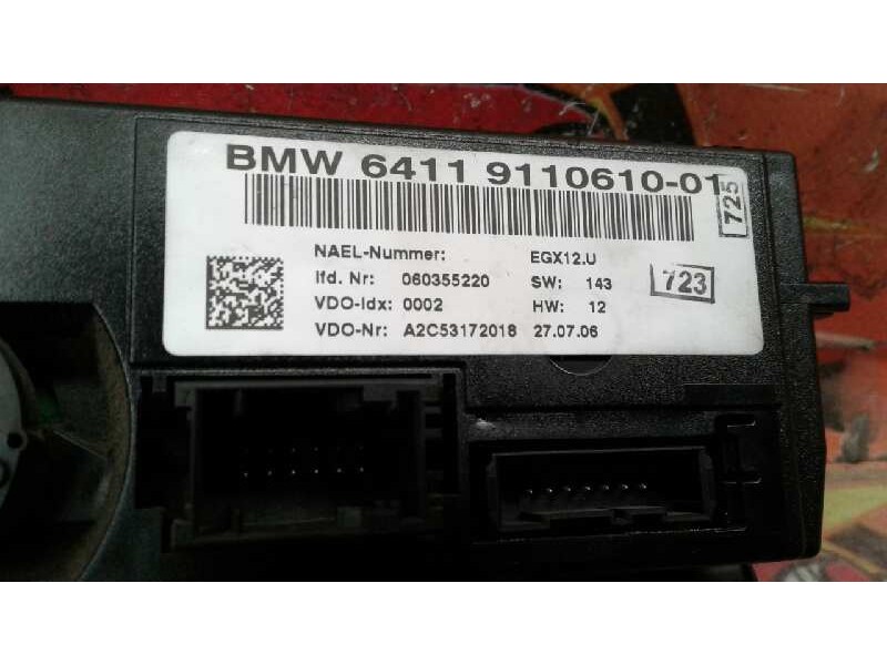 Recambio de mando climatizador para bmw serie 1 berlina (e81/e87) 120d referencia OEM IAM 6411911061001 6411911061001 