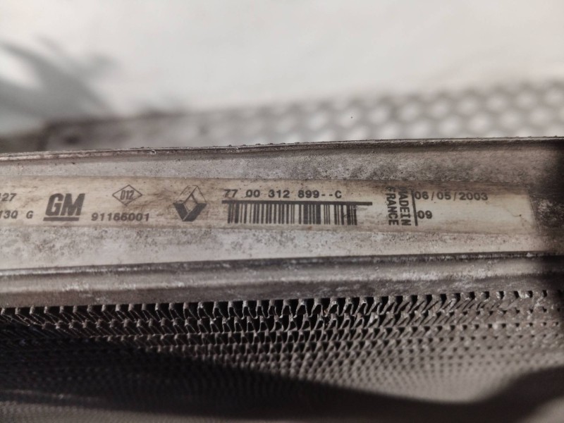 Recambio de radiador agua para renault trafic combi (ab 4.01) passenger privilege referencia OEM IAM 7700312899 7700312899 77003