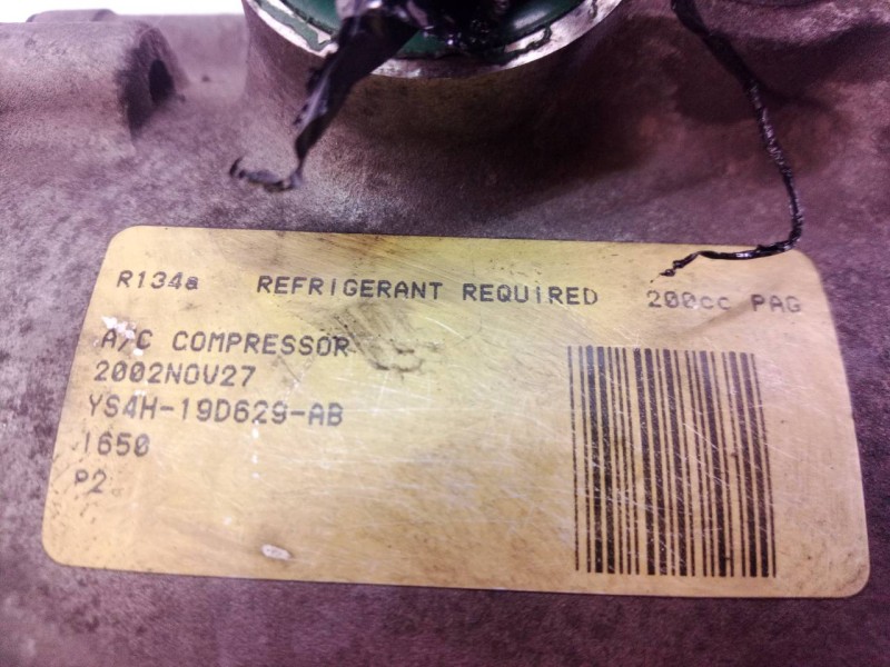 Recambio de compresor aire acondicionado para ford fusion (cbk) ambiente referencia OEM IAM YS4H19D629AB YS4H19D629 YS4H19D629