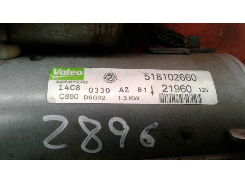 Recambio de motor arranque para fiat fiorino sx furg. referencia OEM IAM 518102660 518102660 518102660