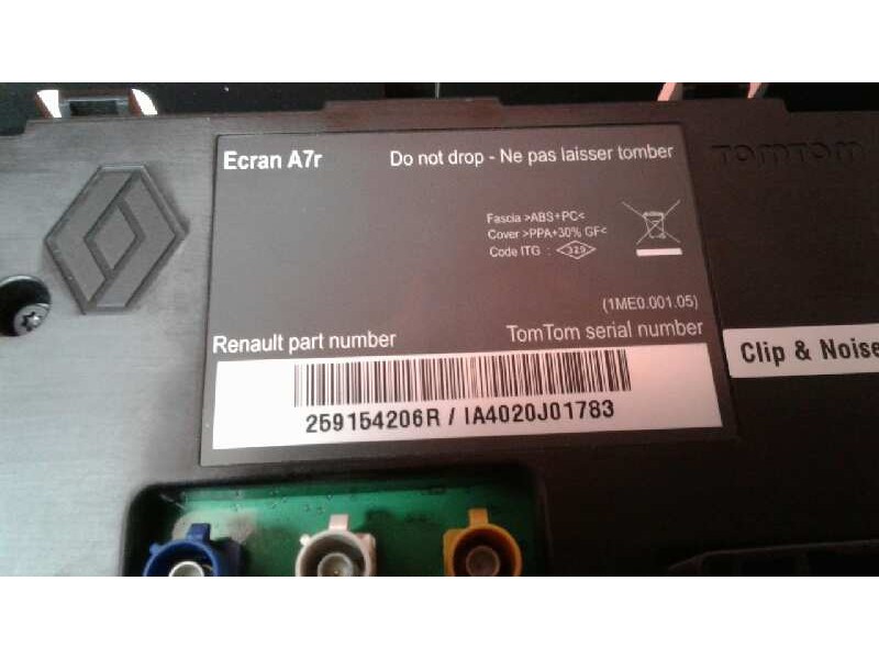 Recambio de sistema navegacion gps para renault laguna iii initiale referencia OEM IAM 259154206R 259154206R 259154206R