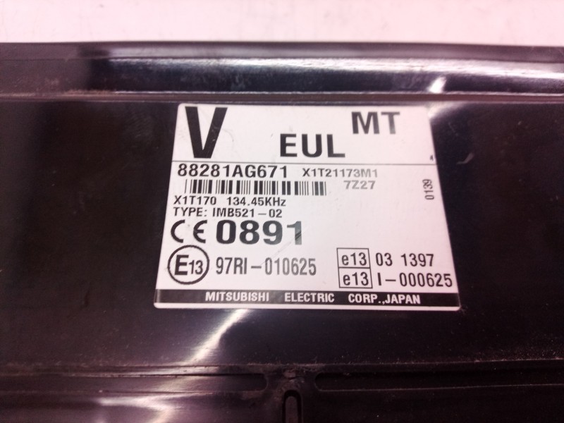 Recambio de modulo confort para subaru legacy berl. b13 (bl) 2.0 d limited referencia OEM IAM 88281AG671 88281AG671 X1T21173M1
