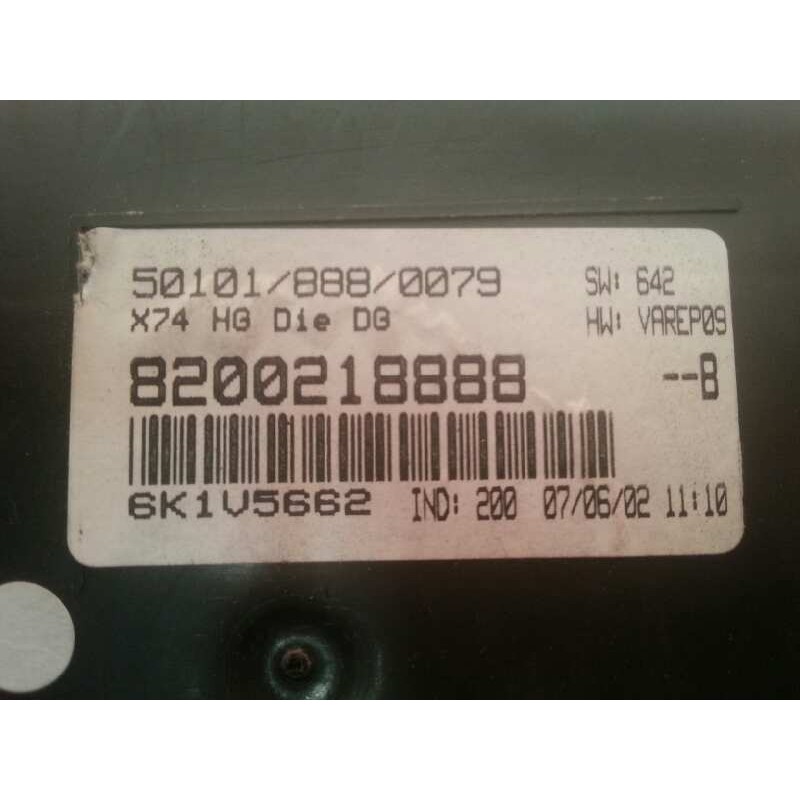 Recambio de cuadro instrumentos para renault laguna ii (bg0) 1.9 dci diesel referencia OEM IAM 8200218888 6K1V5662 5514003022