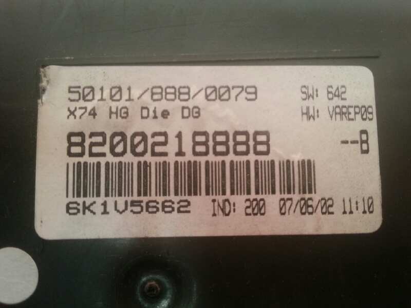 Recambio de cuadro instrumentos para renault laguna ii (bg0) 1.9 dci diesel referencia OEM IAM 8200218888 6K1V5662 5514003022