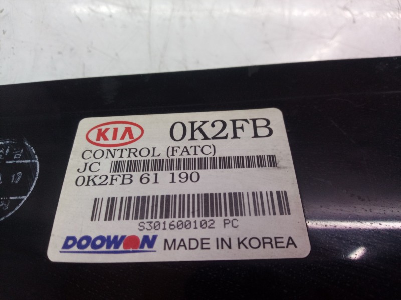 Recambio de mando calefaccion / aire acondicionado para seat ibiza (6l1) sport referencia OEM IAM 0K2FB61190 0K2FB61190 0K2FB611