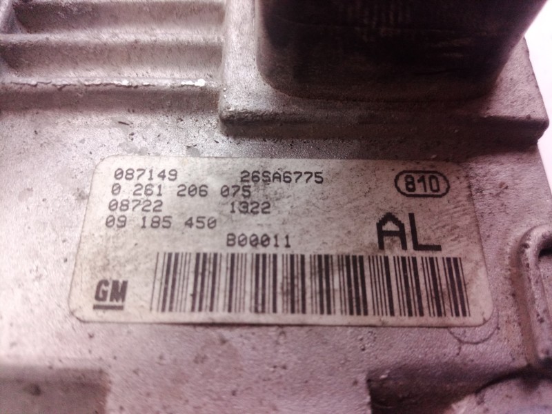 Recambio de centralita motor uce para opel agila básico referencia OEM IAM 0261206075 0261206075 0261206075