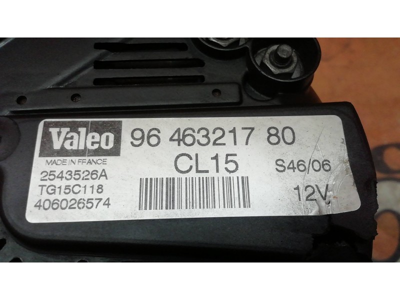 Recambio de alternador para fiat scudo combi (272) l2h1 120 multijet (5 pl.) referencia OEM IAM 9646321780  