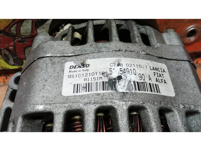 Recambio de alternador para fiat doblo cargo basis kasten referencia OEM IAM MS1012101191 51854910 