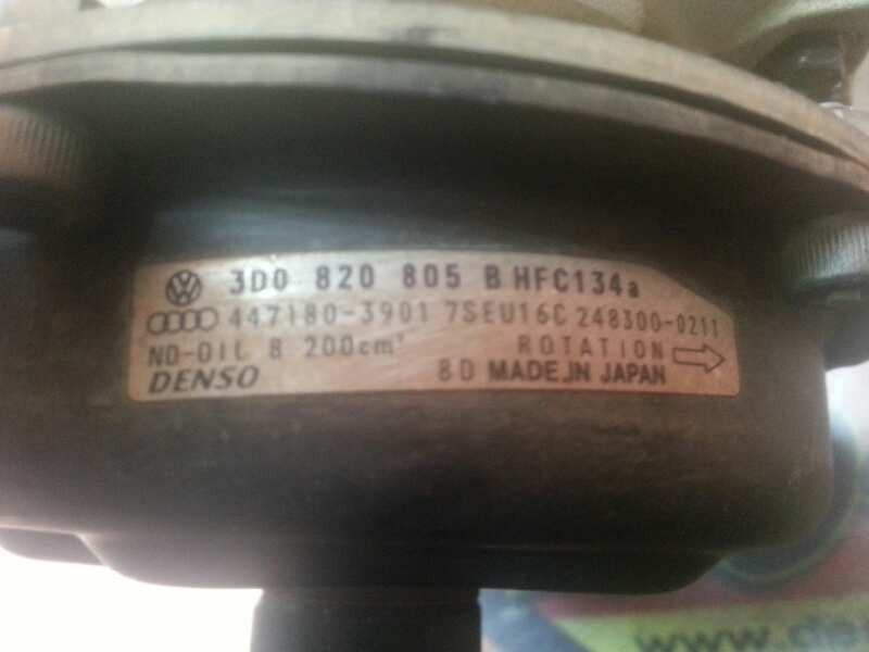 Recambio de compresor aire acondicionado para volkswagen touareg (7la) tdi v10 referencia OEM IAM 3D0820805B 7SEU16C248300 44718