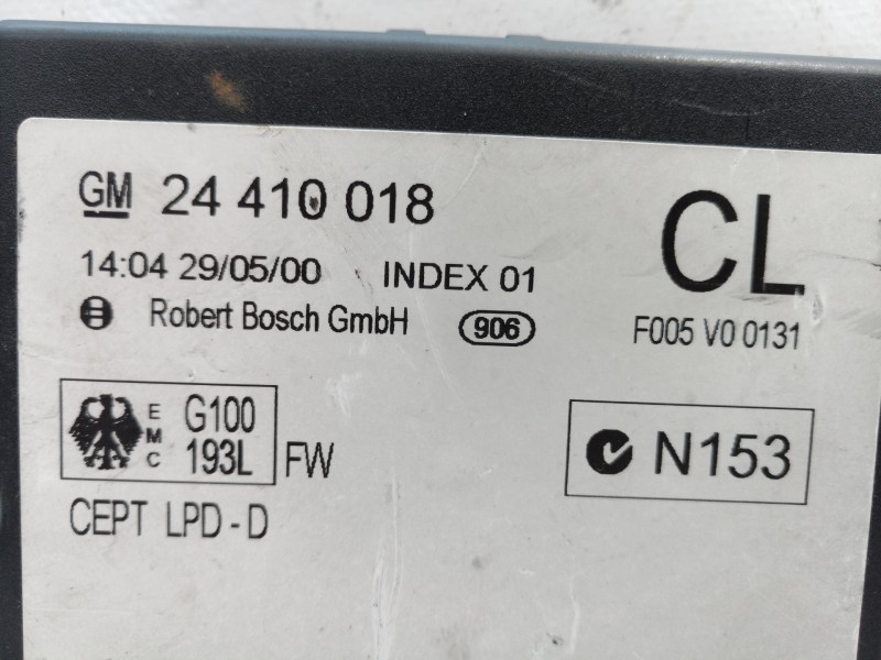 Recambio de centralita cierre para opel zafira a elegance referencia OEM IAM 24410018 24410018 24410018