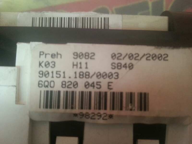 Recambio de mando calefaccion / aire acondicionado para volkswagen polo (9n1) referencia OEM IAM 6Q0820045E 901511880003 6Q08200