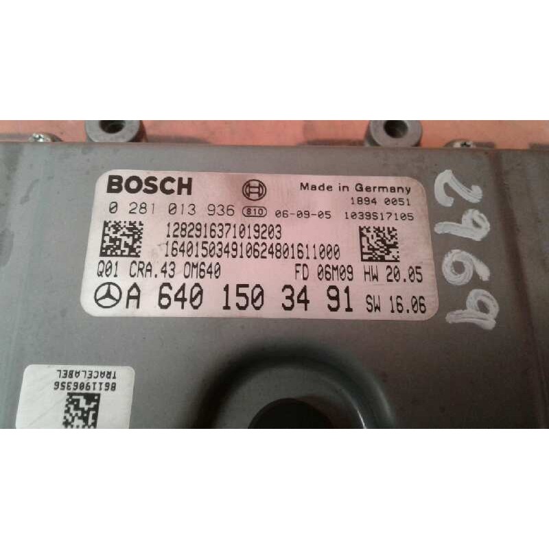 Recambio de centralita motor uce para mercedes-benz clase a (w169) a 160 cdi (169.006) referencia OEM IAM 0281013936 A6401503491