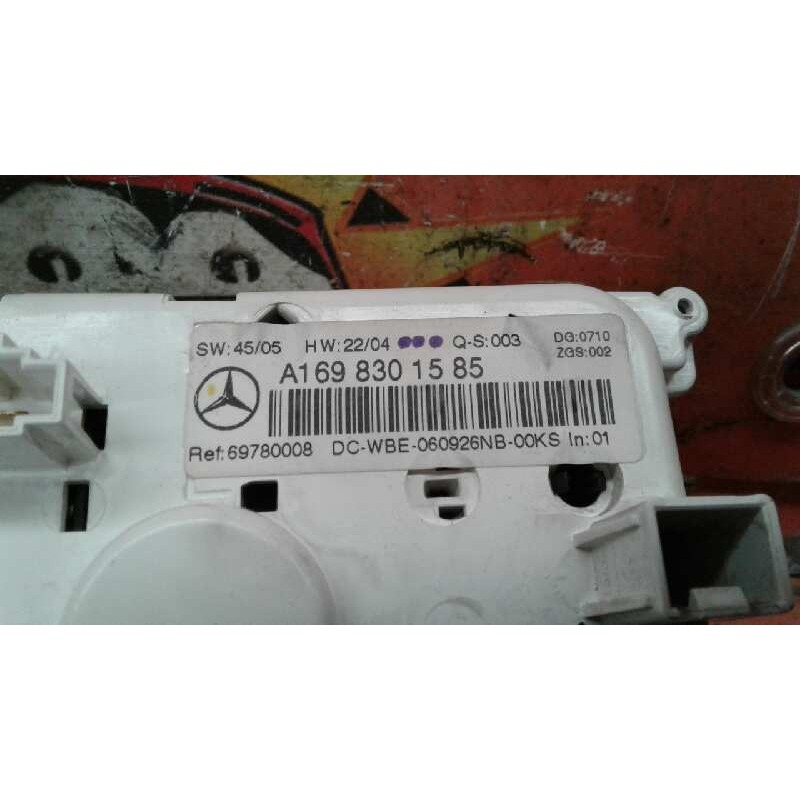 Recambio de mando climatizador para mercedes-benz clase a (w169) a 160 cdi (169.006) referencia OEM IAM A1698301585 69780008 A16