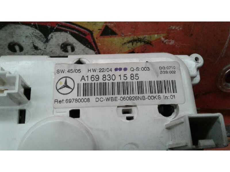 Recambio de mando climatizador para mercedes-benz clase a (w169) a 160 cdi (169.006) referencia OEM IAM A1698301585 69780008 A16