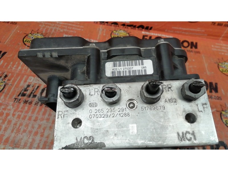 Recambio de abs para fiat bravo (198) 1.9 active multijet referencia OEM IAM 517896790265235291 070329021288 0265950670