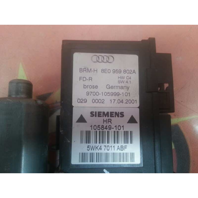 Recambio de motor elevalunas trasero derecho para audi a4 berlina (8e) 1.9 tdi referencia OEM IAM 0130821766 8E0959802A 10584910