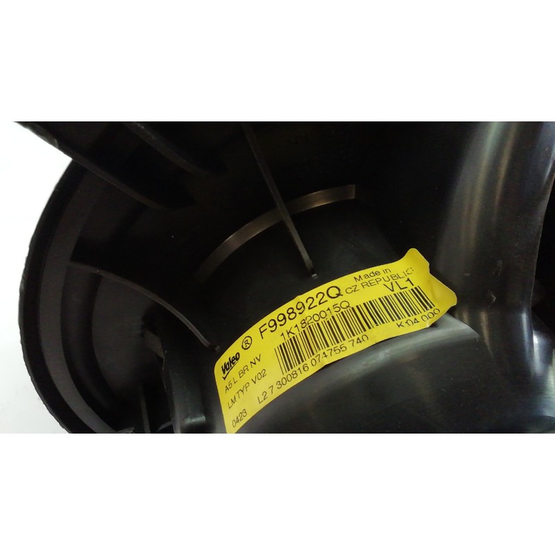 Recambio de ventilador calefaccion para volkswagen caddy ocio maxi outdoor bmt referencia OEM IAM F998922Q F998922 F998922