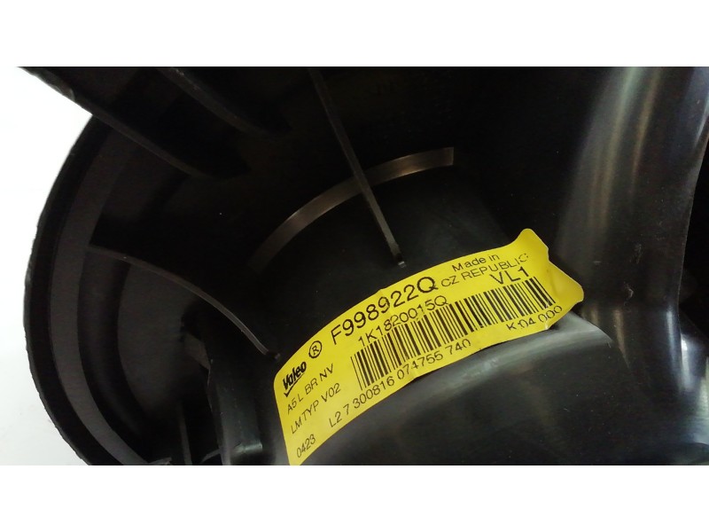 Recambio de ventilador calefaccion para volkswagen caddy ocio maxi outdoor bmt referencia OEM IAM F998922Q F998922 F998922