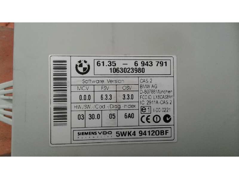 Recambio de centralita check control para peugeot bipper básico referencia OEM IAM 6943791 1063023980 