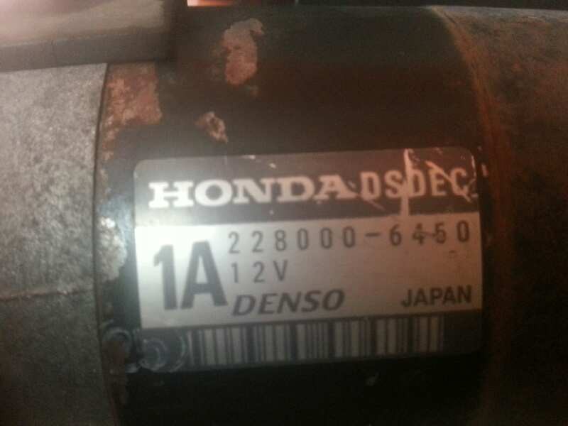 Recambio de motor arranque para honda cr-v (rd1/3) 2.0 16v cat referencia OEM IAM 2280006450 2280006450 