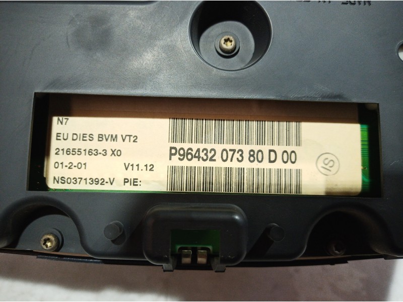 Recambio de cuadro instrumentos para citroën xsara coupe 2.0 hdi chrono referencia OEM IAM P9643207380D P9643207380D P9643207380