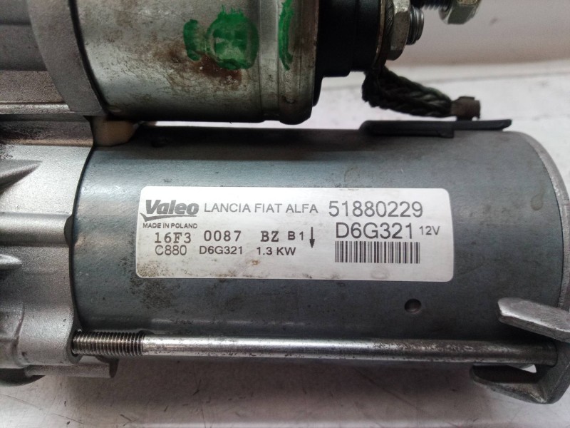 Recambio de motor arranque para fiat doblo active referencia OEM IAM 51880229 51880229 51880229