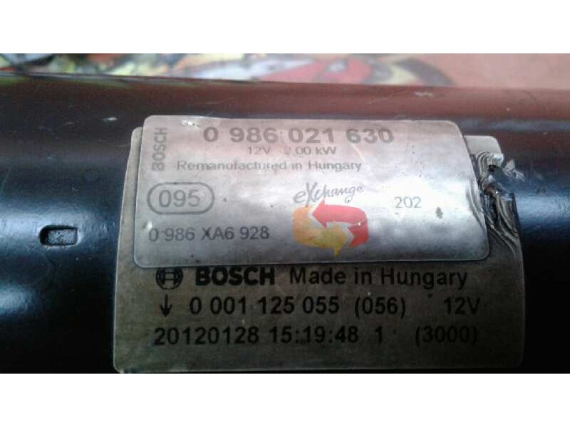 Recambio de motor arranque para volkswagen crafter caja cerrada 2.5 tdi dpf referencia OEM IAM 0986021630  
